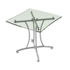 Mesa palermo crsital con base cromada 762c