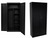 Gabinete de limpieza abierto negro